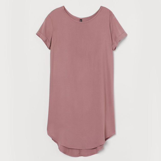Акція на Сукня-футболка міні літня жіноча H&M 0843687004 42 Рожева від Rozetka