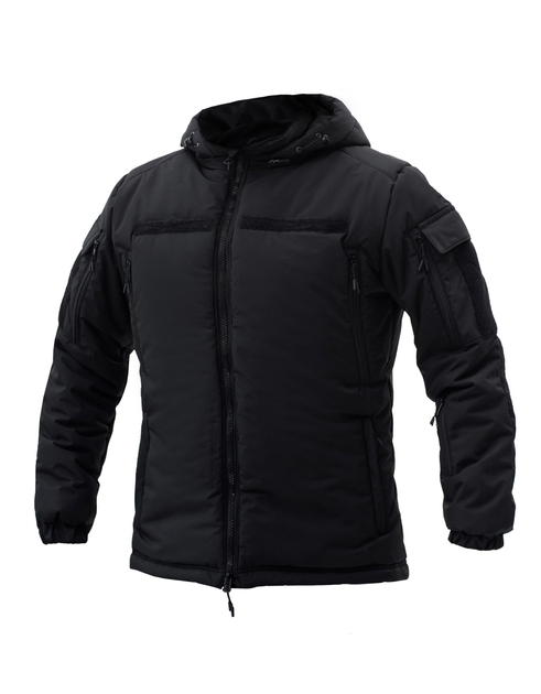 Куртка зимняя тактическая на молнии с капюшоном XXL polk black - изображение 2