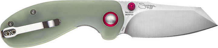 Нож CJRB Knives Maileah SW AR-RPM9 Steel G10 Mint green (27980296) - изображение 2