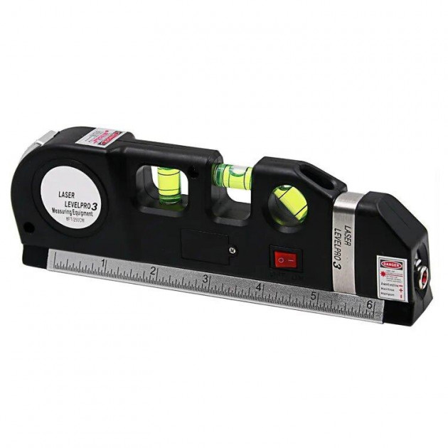 Лазерный уровень со встроенной рулеткой и линейкой LASER LEVELPRO3 ...