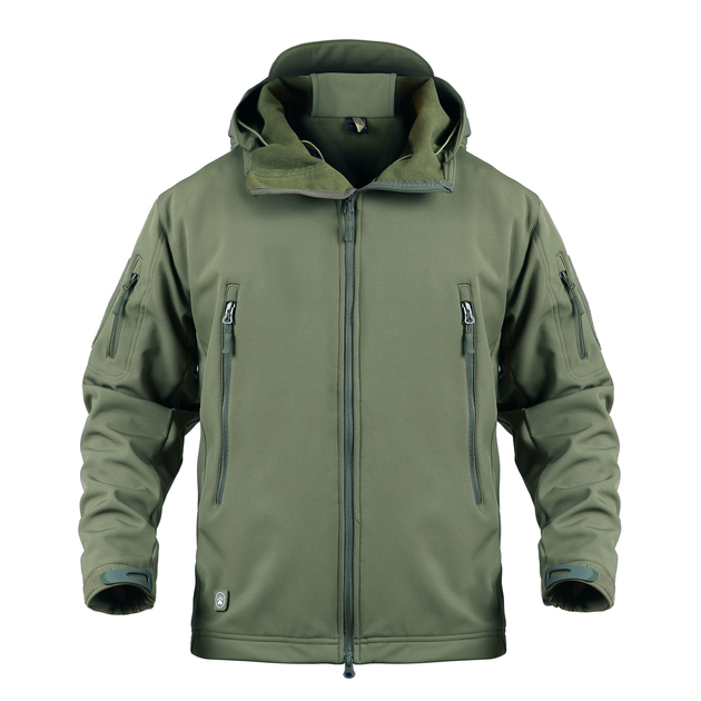 Тактична куртка / вітровка Pave Hawk Softshell olive S - зображення 1