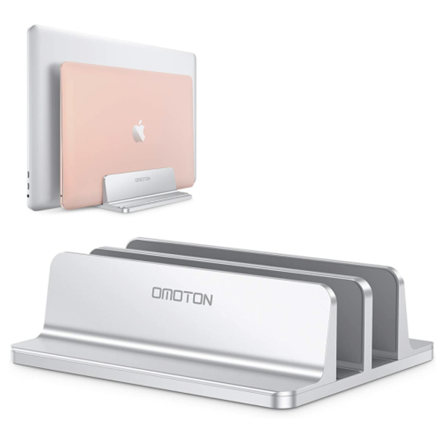 Вертикальная подставка для ноутбука Omoton Laptop Vertical Stand Silver ...