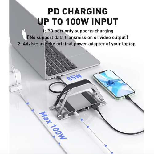 Вертикальна станція PULWTOP для MacBook USB-C Docking Station - зображення 4