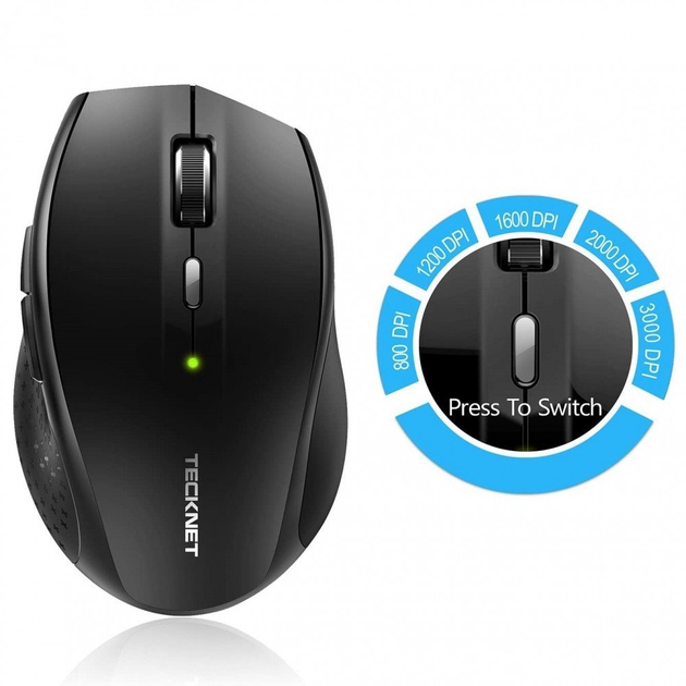Беспроводная Bluetooth Мышь Tecknet M106 Black - изображение 2
