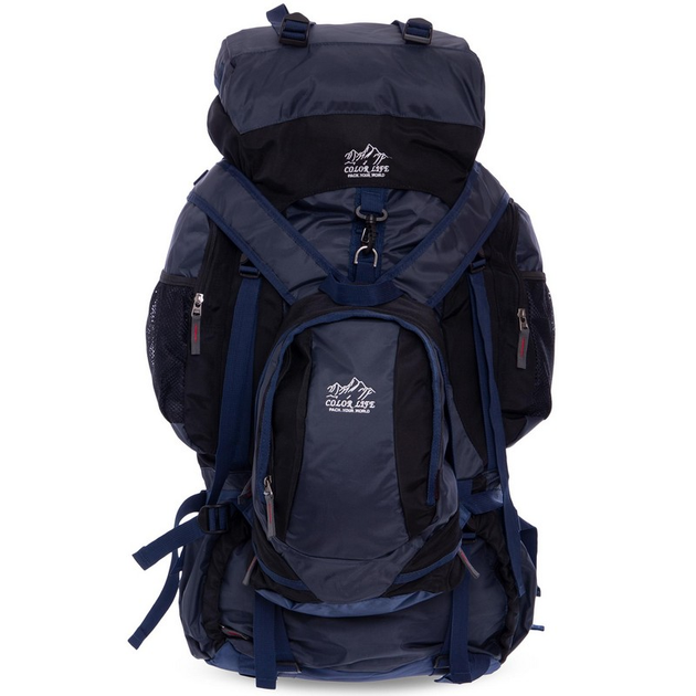 Туристичний рюкзак-трансформер 2в1 V-95л COLOR LIFE blue-black 159 - зображення 2