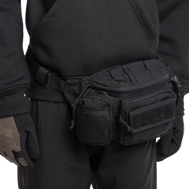 Тактическая сумка на пояс SILVER KNIGHT black TY-9034 - изображение 2
