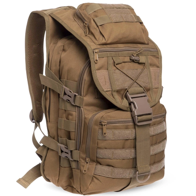 Тактический штурмовой рюкзак SILVER KNIGHT V-30л khaki TY-9900 - изображение 1