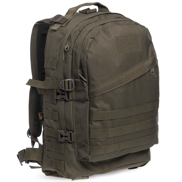Рюкзак тактический трехдневный SILVER KNIGHT V-40л оливковый 3D - изображение 1