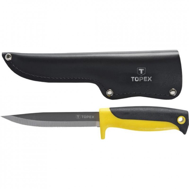Нож Topex унiверсальний, зi шкiряним чохлом (98Z103) - зображення 1