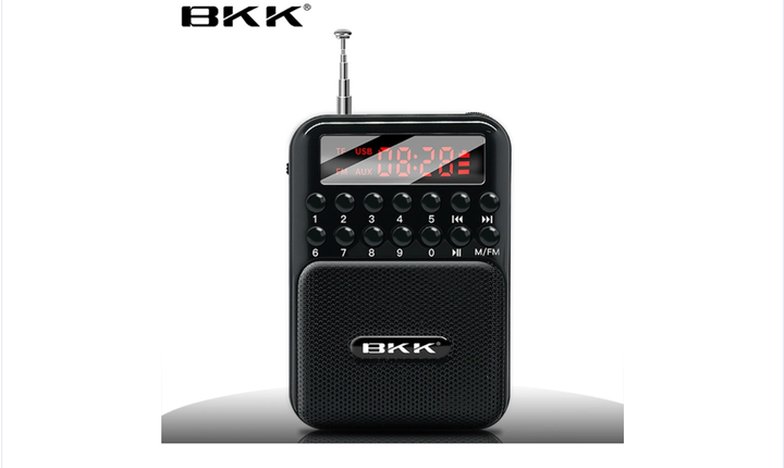 Радиоприёмник аккумуляторный BKK B872 принимает флешки USB и TF (съемный аккумулятор 18650) Красный - изображение 10