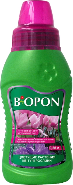 Удобрение жидкое BIOPON для цветущих растений 0.25 л (5904517066465) - Фото 1 Удобрение жидкое BIOPON для цветущих растений 0.25 л (5904517066465) - изображение 1