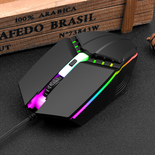 Игровой комплект клавиатура и мышь наушники коврик 4в1 Linmoni GF-500Kit с RGB подсветкой для геймеров - изображение 8