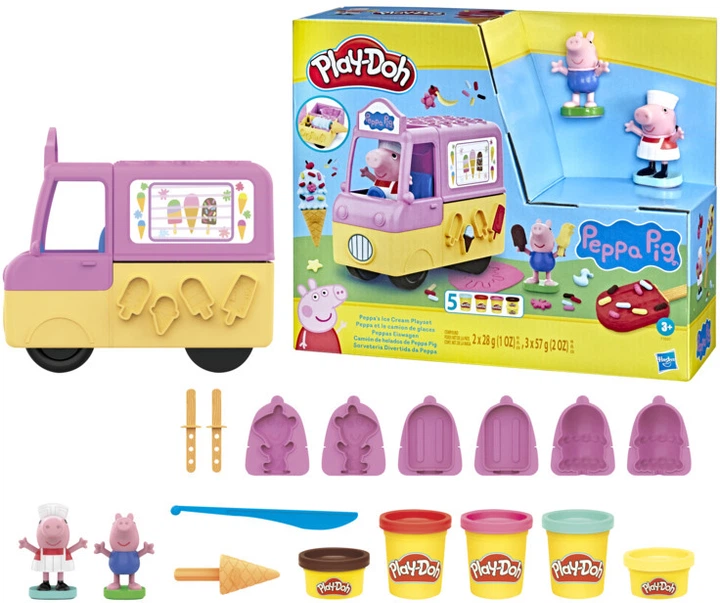 Zestaw artystyczny maszyny do lodów Hasbro Świnka Peppa (F3597) - obraz 3