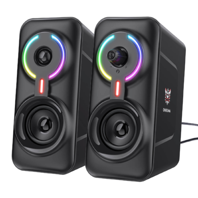Акустика для ПК ONIKUMA RGB Backlight L6 5Wx2 BT USB 3.5mm black – фото ...