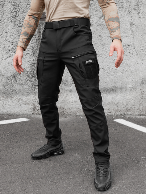 Тактические утепленные брюки BEZET 6026 2XL Черные (2000093211541) - изображение 1