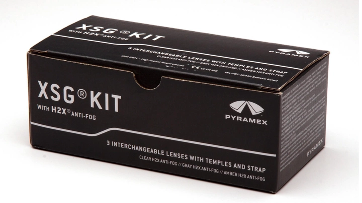 Тактические очки со сменными линзами Pyramex XSG Kit Anti-Fog, сменные линзы - изображение 2