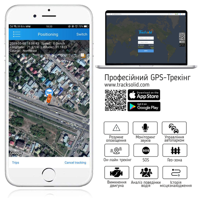 Автомобильный 3G видеорегистратор GPS-трекер с двумя камерами Jimi JC200 EdgeCam Pro с сим-картой и картой памяти - изображение 5