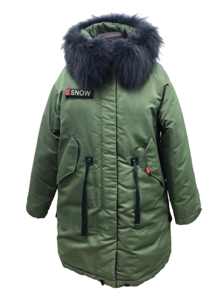 Куртка женская зимняя TOWMY TM-AH-2625 XXL Хаки - Фото 2 Куртка женская зимняя TOWMY TM-AH-2625 XXL Хаки - изображение 2