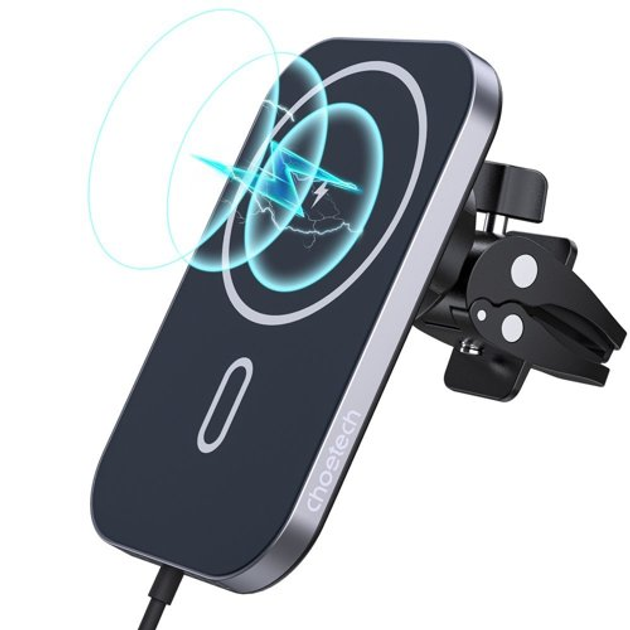 Автомобільний магнітний бездротовий зарядний пристрій Choetech T200-F 15 Вт for Iphone - зображення 1