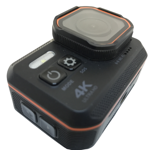 Видеокамера XPRO DIVER 4K Black водонепроницаемая (до 10 м без чехла) экшн камера с подводной LED-подсветкой и функцией SOS + Монопод в комплекте! - изображение 3