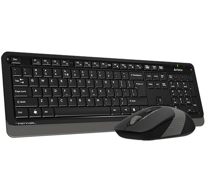 Комплект беспроводная клавиатура и мышь A4Tech FG1010S Fstyler Grey - изображение 1