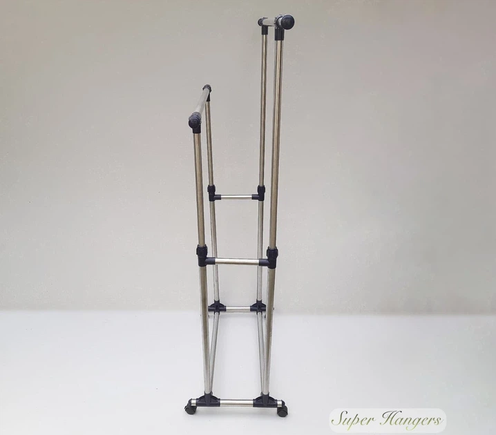 Двойная усиленная стойка для одежды Double Pole SVK166 74×43×92/166 см на колесиках - изображение 4