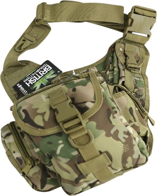 Сумка на плече KOMBAT UK Tactical Shoulder Bag, мультікам, 7л - изображение 1