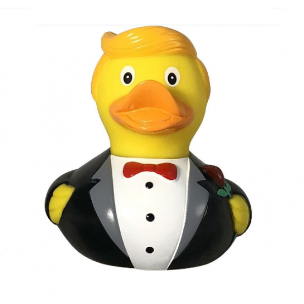 Качка Наречений гумова FunnyDucks L1823 - зображення 2