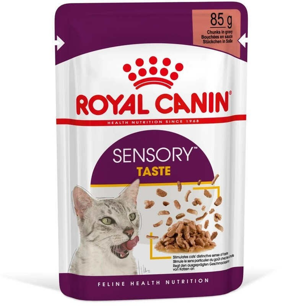 Влажный корм Royal Canin SENSORY TASTE GRAVY (Соус) для взрослых кошек ...