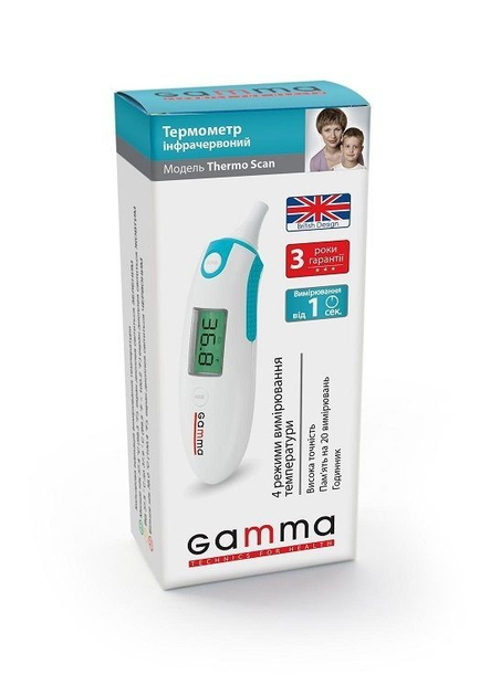 Безконтактний інфрачервоний термометр Gamma Thermo Scan - зображення 1