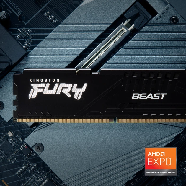 Оперативна пам'ять Kingston Fury DDR5-6000 16384MB PC5-48000 Beast Black (KF560C30BBE-16) - зображення 12