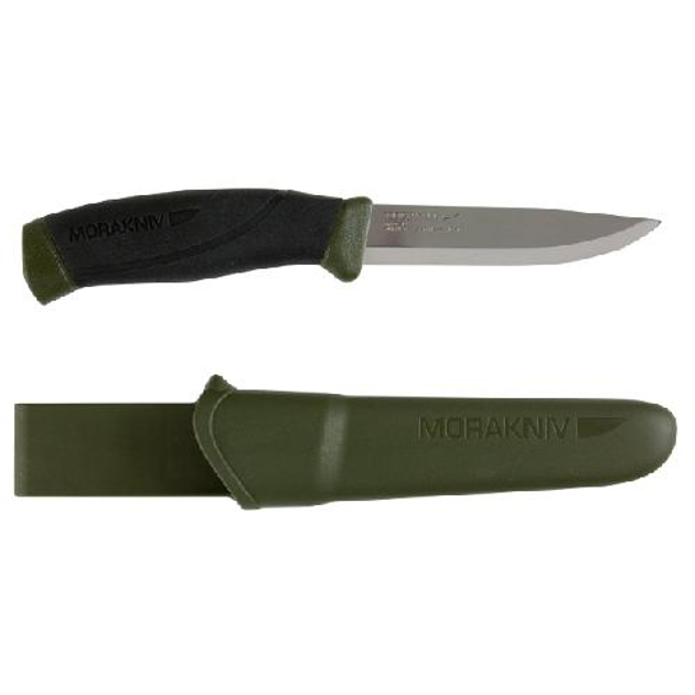 Ніж Morakniv Companion MG C вуглецева сталь колір хакі - зображення 1