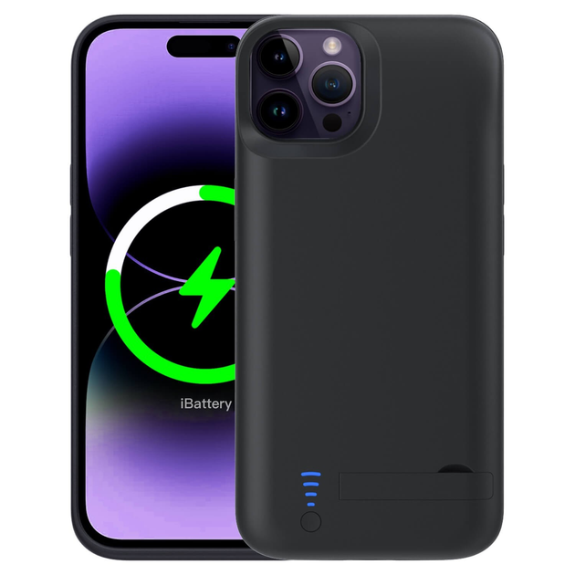 Чехол повербанк iBattery для iPhone 14 Pro Max 6000 mAh black – фото ...