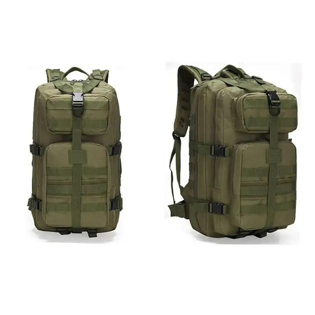 Штурмовой тактический рюкзак на 30 литров Олива 40х28х25см - изображение 1