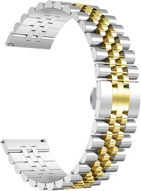 T♡ Металлический Браслет Stech Line для Amazfit Bip 5 Silver Gold