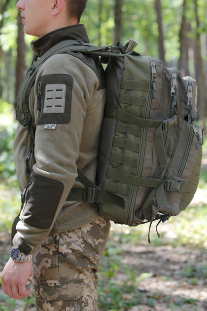 Тактичний рюкзак Soldier Outdoor 45 літрів Олива - зображення 2