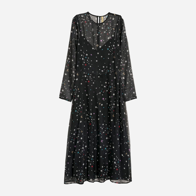 Акція на Сукня міді жіноча H&M 6194727dlog 36 Чорна від Rozetka