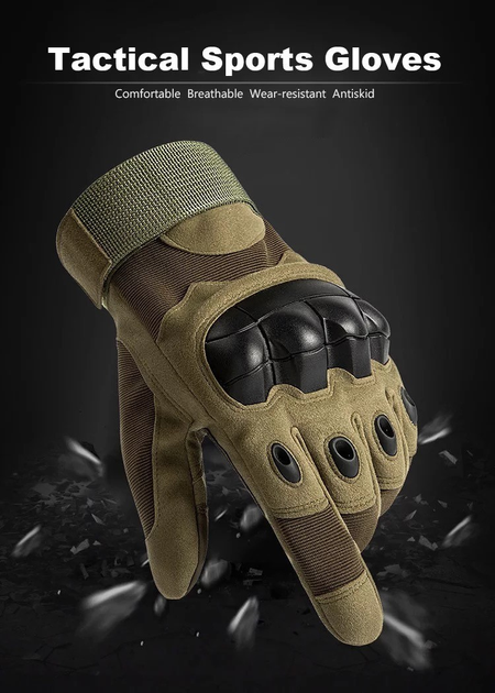 Зимові тактичні військові рукавиці Delta-Tec олива розмір L - зображення 2