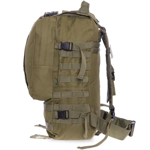 Рюкзак тактический, штурмовой военный с подсумками RECORD TY-7100 45л Оливковый - изображение 2