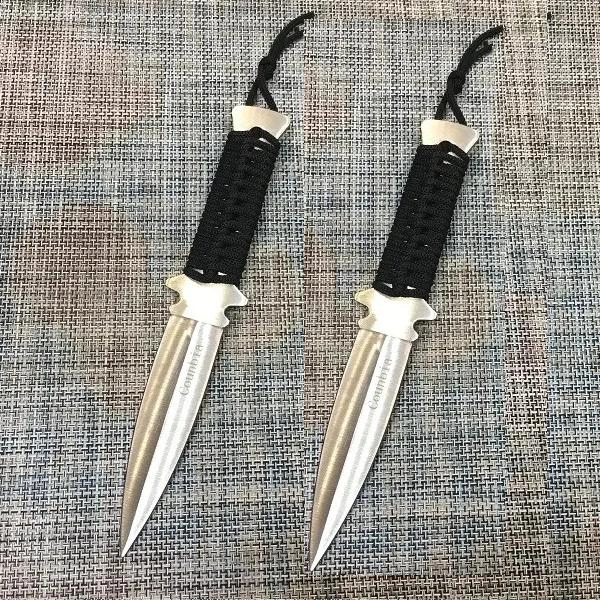 Ножі для метання антивідблискові XSteel CL 22 см (Набір з 2 штук) з чохлами під кожен ніж (CL000XX2500AK320K) - зображення 1