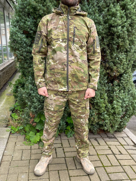 Мужской армейский костюм тактическая форма на флисе Мультикам Турция ВСУ (ЗСУ) XXL 8658 хаки TR_5748 - изображение 1