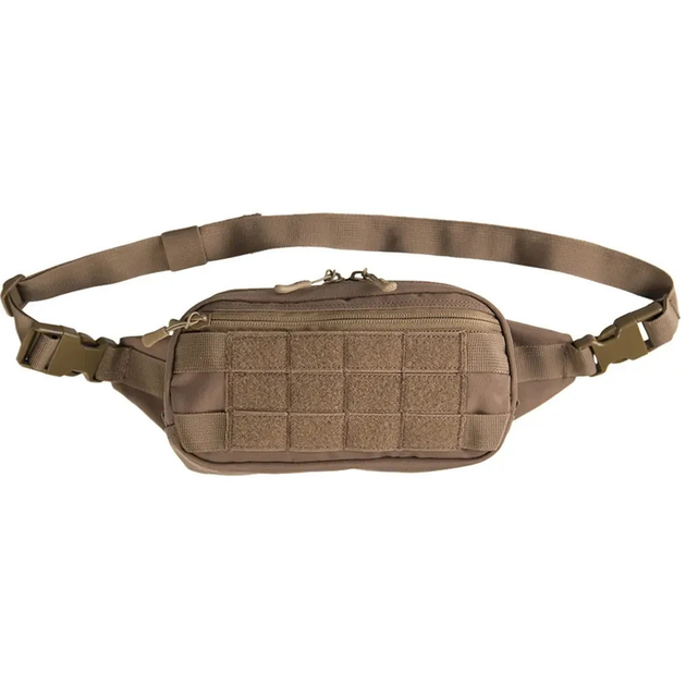 Тактическая сумка-бананка Mil-tec Fanny Pack Molle ВСУ (ЗСУ) 13512519 6653 23,5х6х12 см койот TR_815 - изображение 1