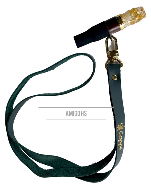 Персональный мундштук для кальяна Sunpipe Leather Green с кожаной ...