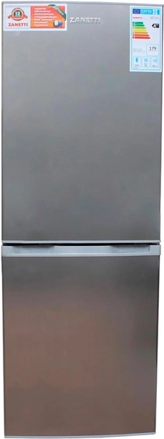 Акция на Двокамерний холодильник ZANETTI SB 155 SILVER от Rozetka