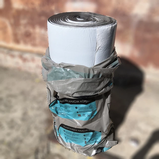 Вспененный каучук PA-FLEX 6 мм самоклеющийся фольгированный – низкие ...