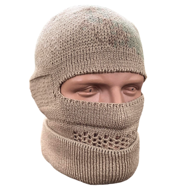 Балаклава-шапка тактична в'язана Койот hat balaclava (8912) - зображення 1