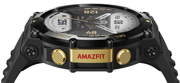 Смарт-годинник Xiaomi Amazfit T-Rex 2 (Astro Black & Gold) [72976] - зображення 6
