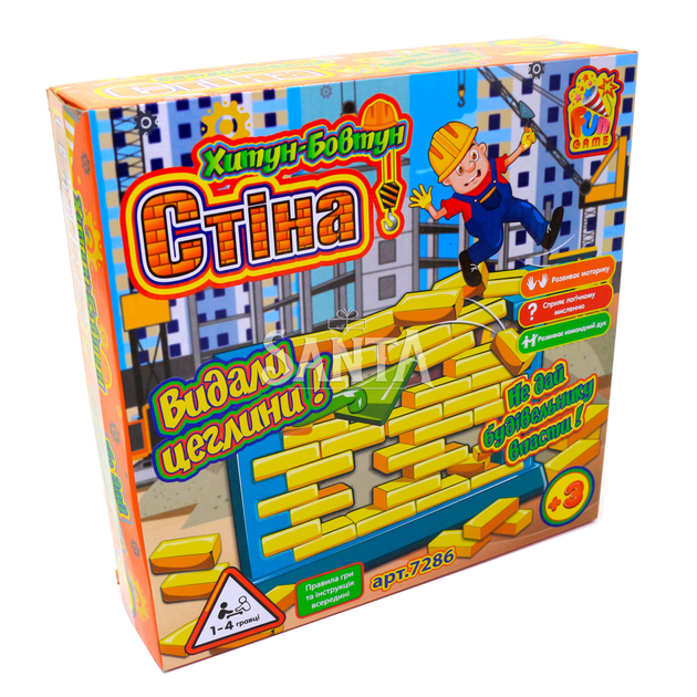 Настольная игра Fun Game «Хитун-Бовтун Стіна» (Стена) 7286 – фото ...