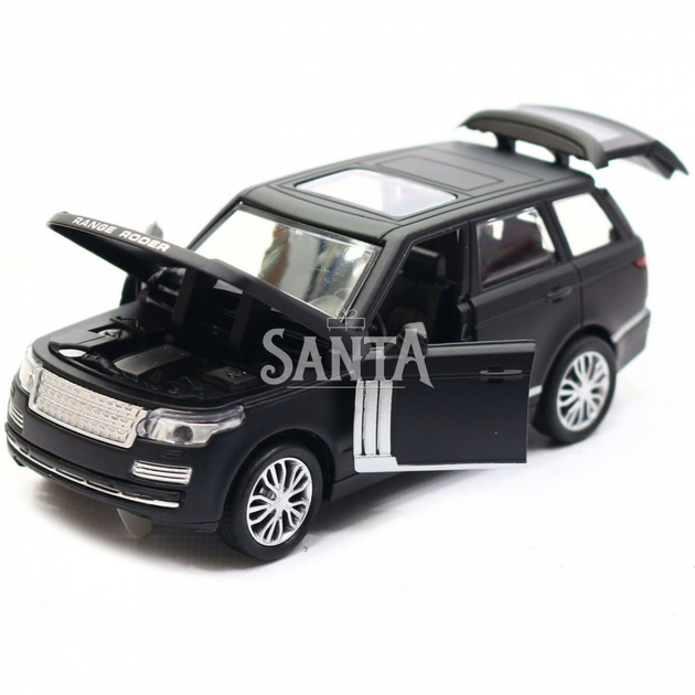 Машинка ігрова автопром «Range Rover» джип, 14 см, чорний, світло, звук, двері відкриваються (7860) - зображення 5