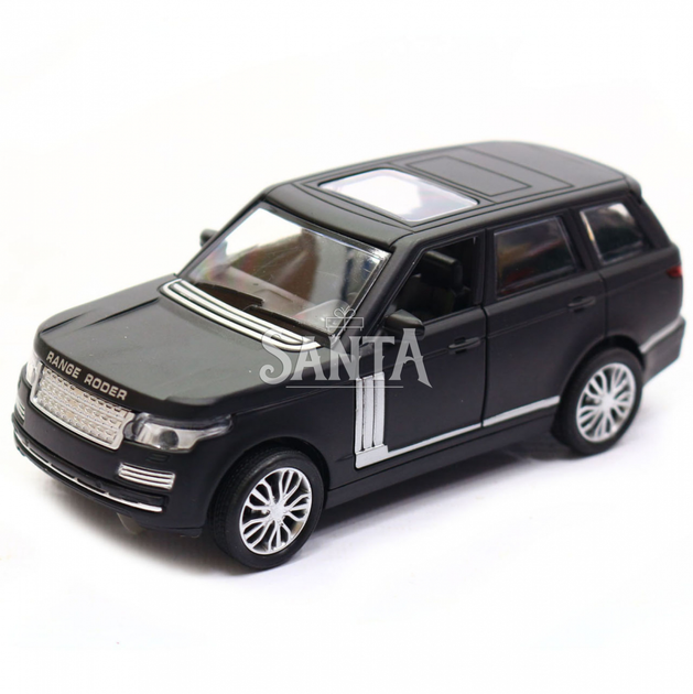 Машинка ігрова автопром «Range Rover» джип, 14 см, чорний, світло, звук, двері відкриваються (7860) - зображення 8
